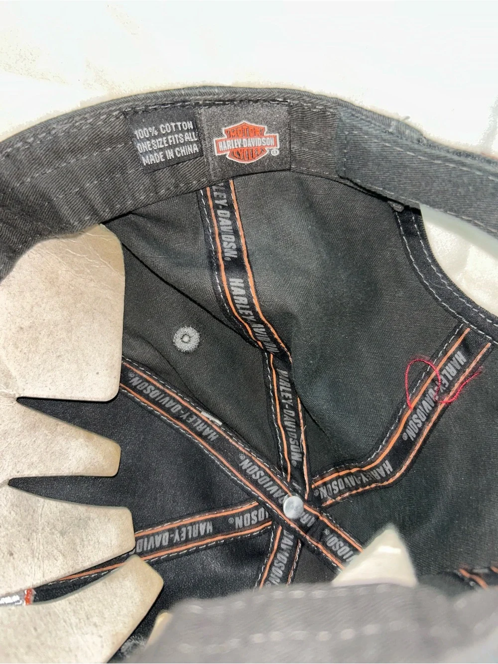 Harley Davidson Motorcycles Gray Adjustable Hat Cap New Without Tag